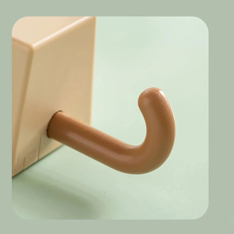 Cute multi-use wall storage holder by Eway, featuring a playful design and multiple compartments for organized home storage.