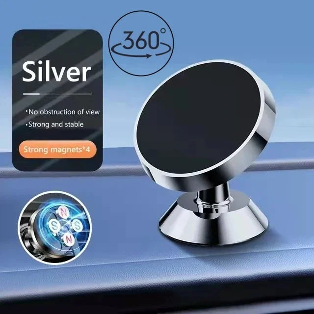 Magnetic phone holder by Eway, compatible with smartphones, featuring a sleek design and secure magnetic grip for car or desk use.