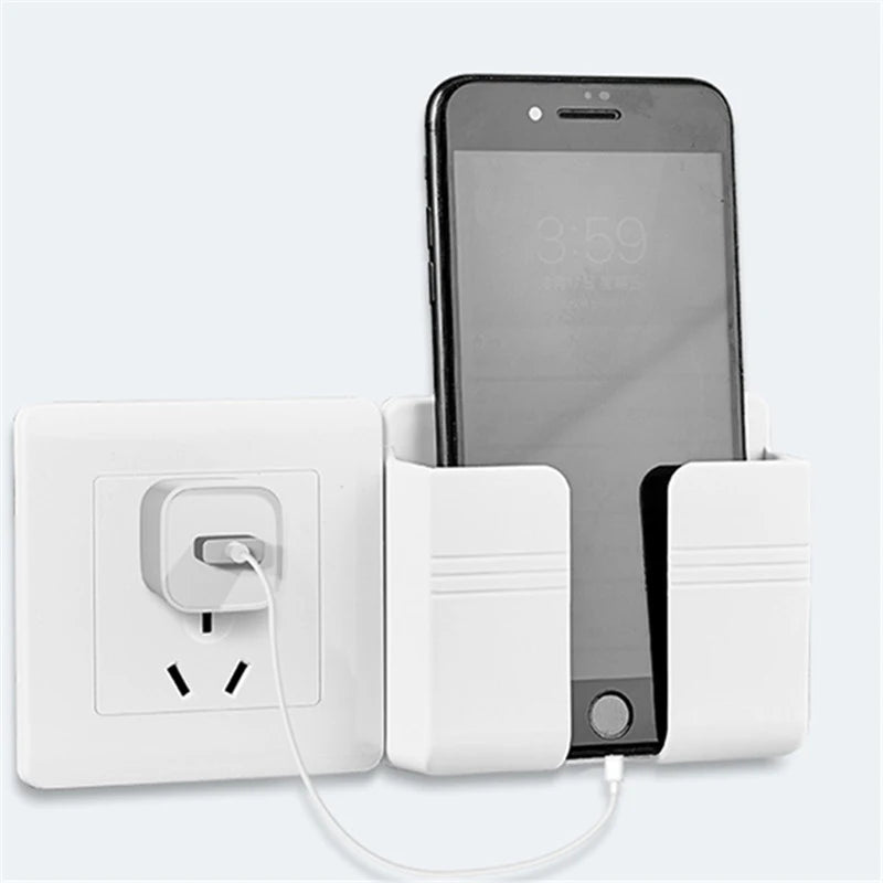 Wall-mounted device holder by Eway, showcasing sleek design and secure mounting for electronic devices.