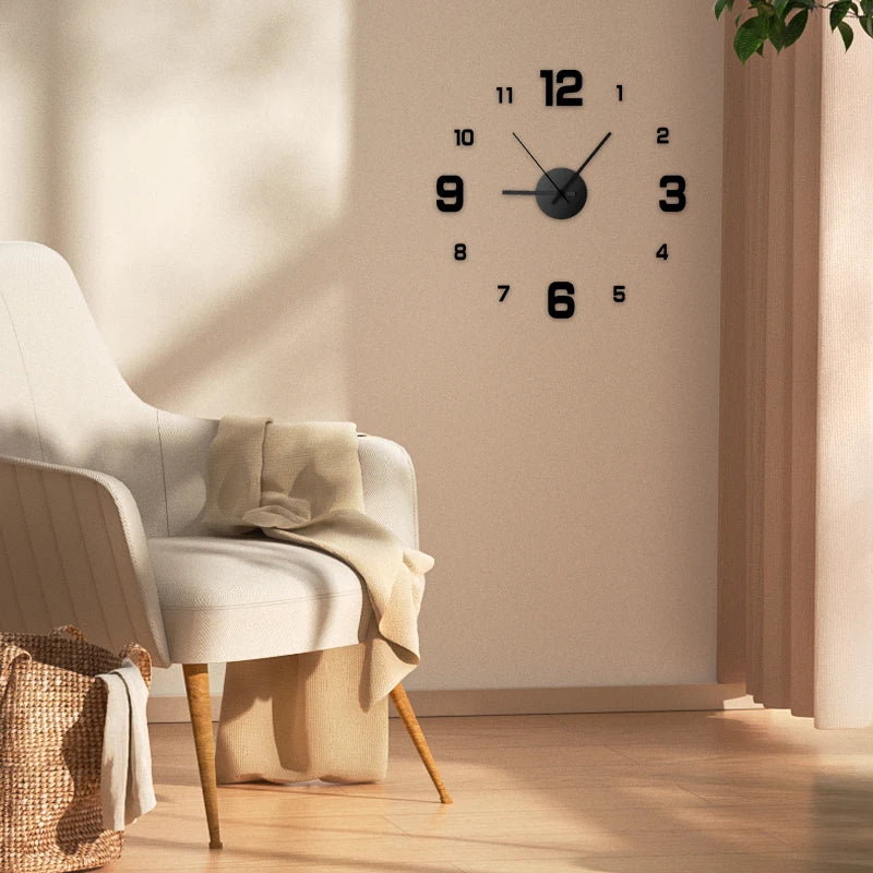Eway classic European wall clock with vintage design, round face, black numerals, and elegant hour and minute hands.