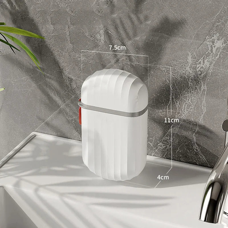 Eway travel soap case with secure lid and drainage, compact and waterproof for convenient soap storage during trips.