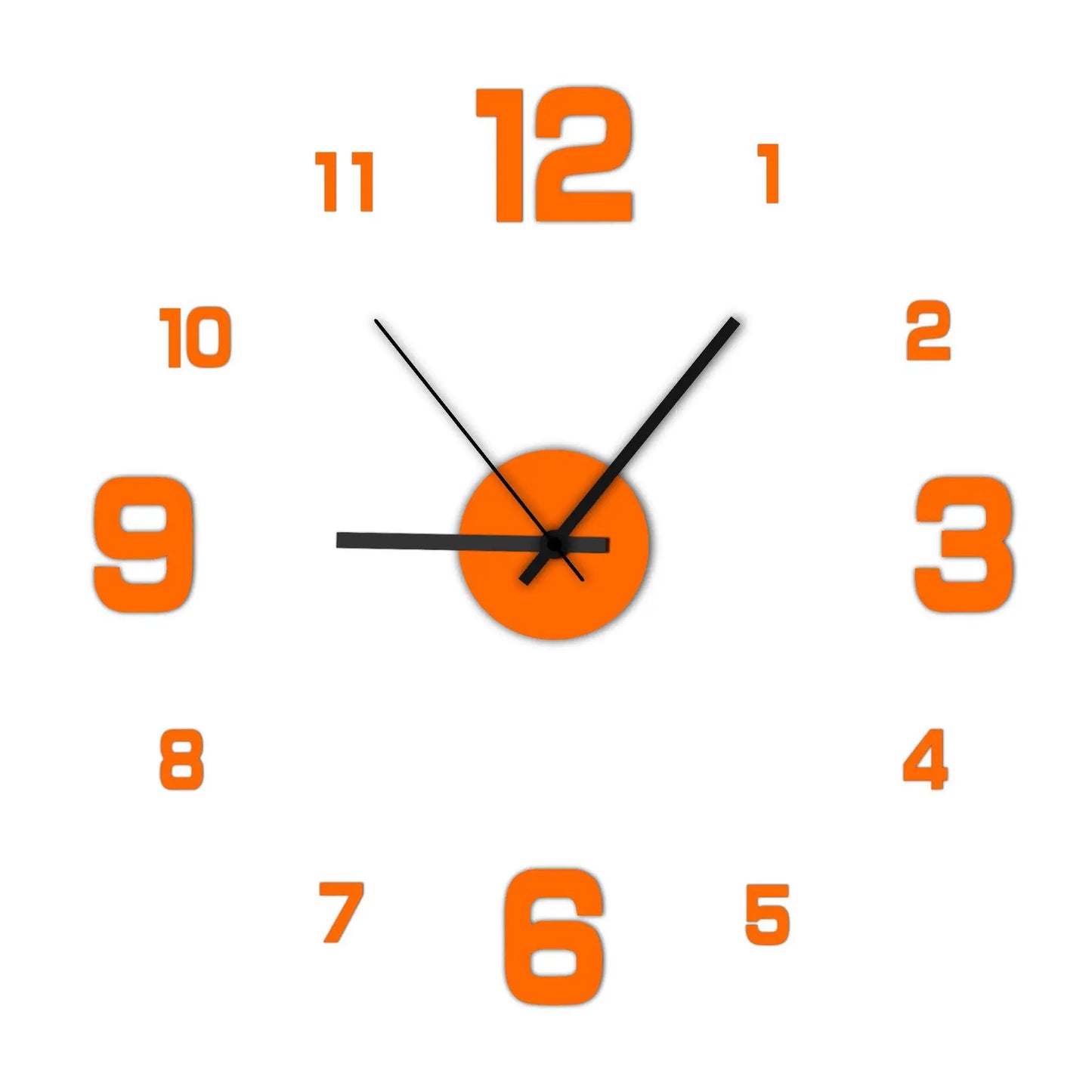 Eway classic European wall clock with traditional design and black hour and minute hands on a white face.