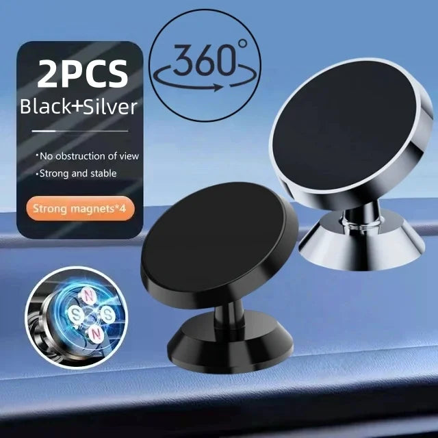 Magnetic phone holder for car by Eway, with sleek design and strong magnetic grip for secure smartphone mounting.
