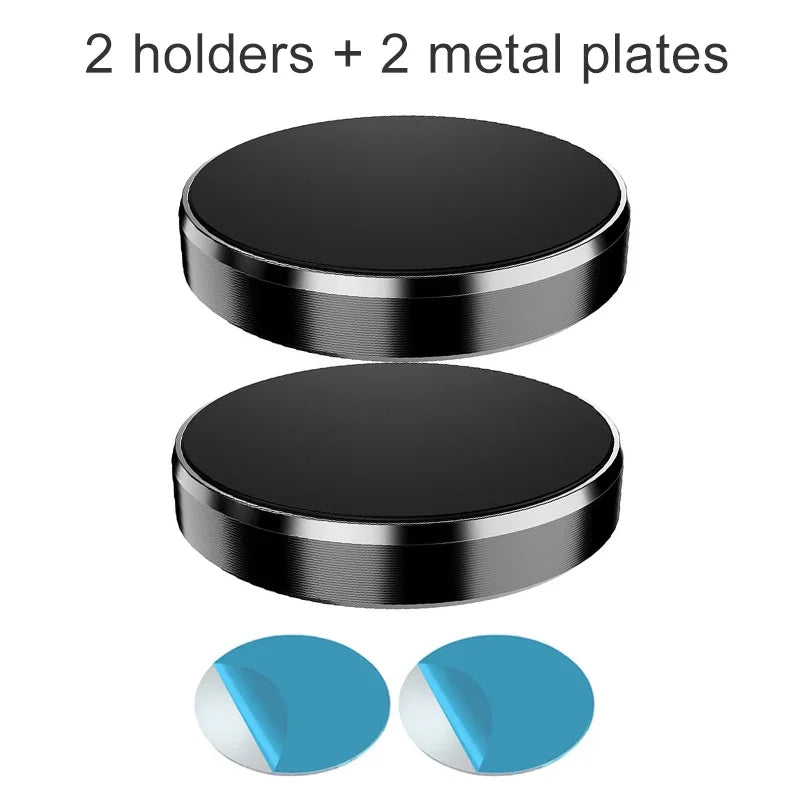 Eway magnetic phone holder for car, mounted on dashboard with smartphone secured, designed for easy hands-free use.