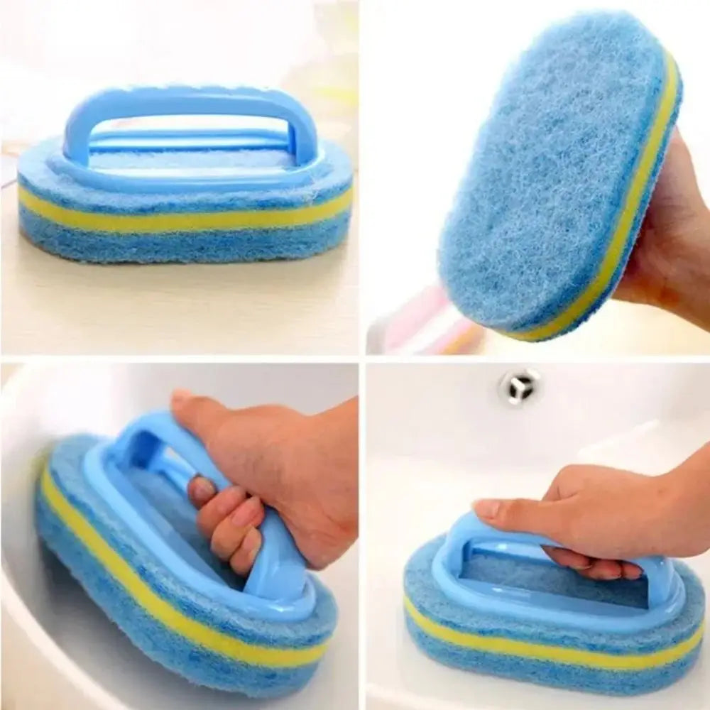 Eway multi-purpose cleaning brush with sponge, featuring ergonomic handle and versatile scrubbing head for household cleaning tasks.