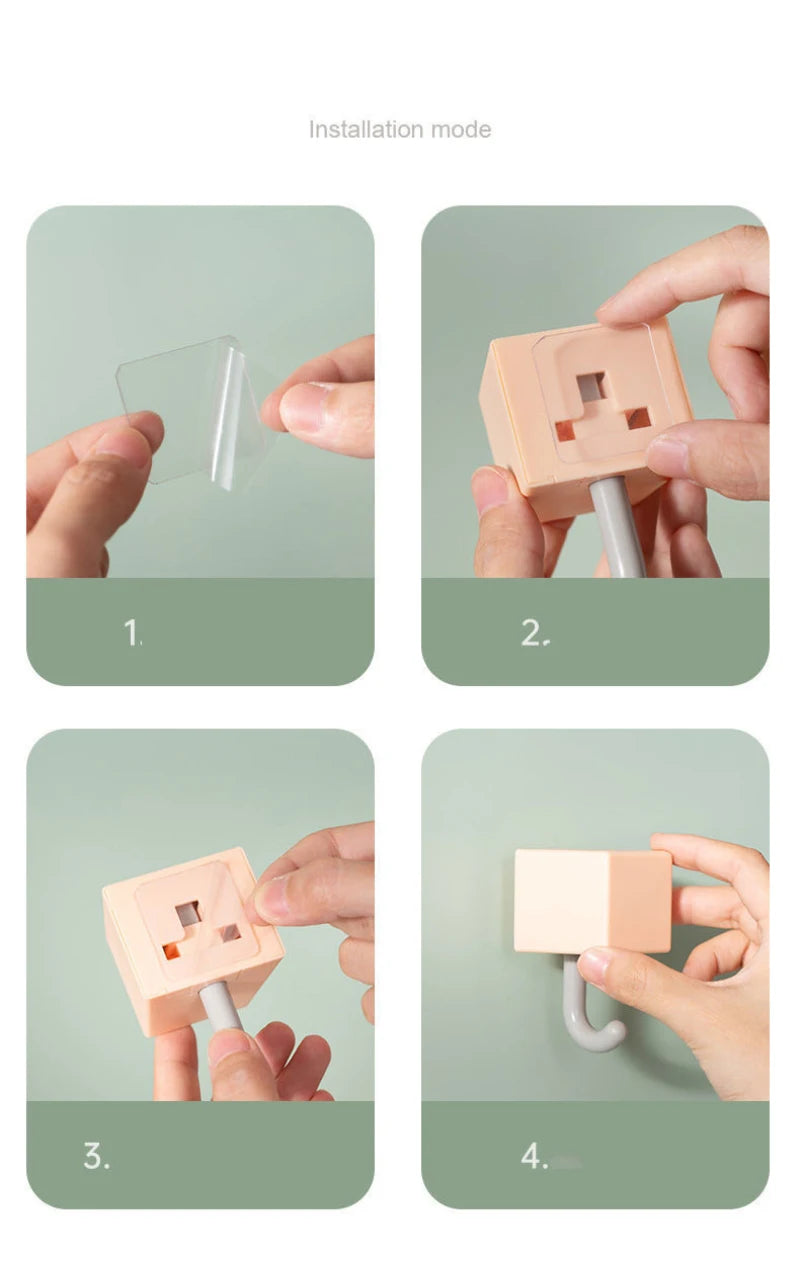 Cute multi-purpose wall storage holder by Eway, featuring a compact design with hooks for organizing essentials.