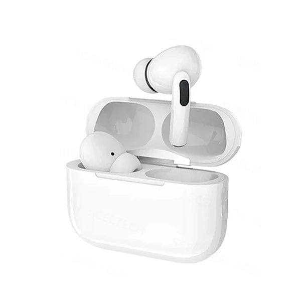 Wireless Jiansu Eway earphones, sleek black earbuds with charging case, designed for high-quality sound and comfortable fit.