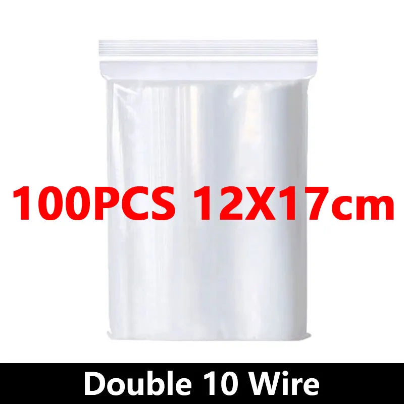 Eway Ziplock food storage bags with resealable closure, transparent plastic for keeping food fresh and organized.
