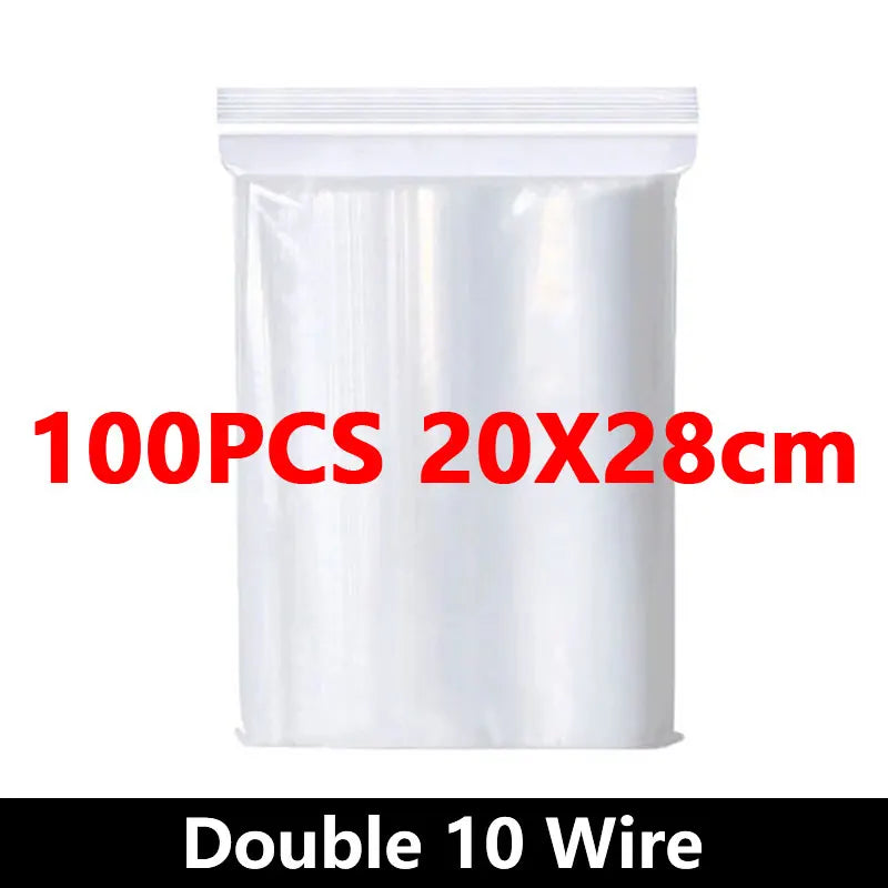 Eway Ziplock food storage bags with sealable closure, clear plastic bags for keeping food fresh and organized.