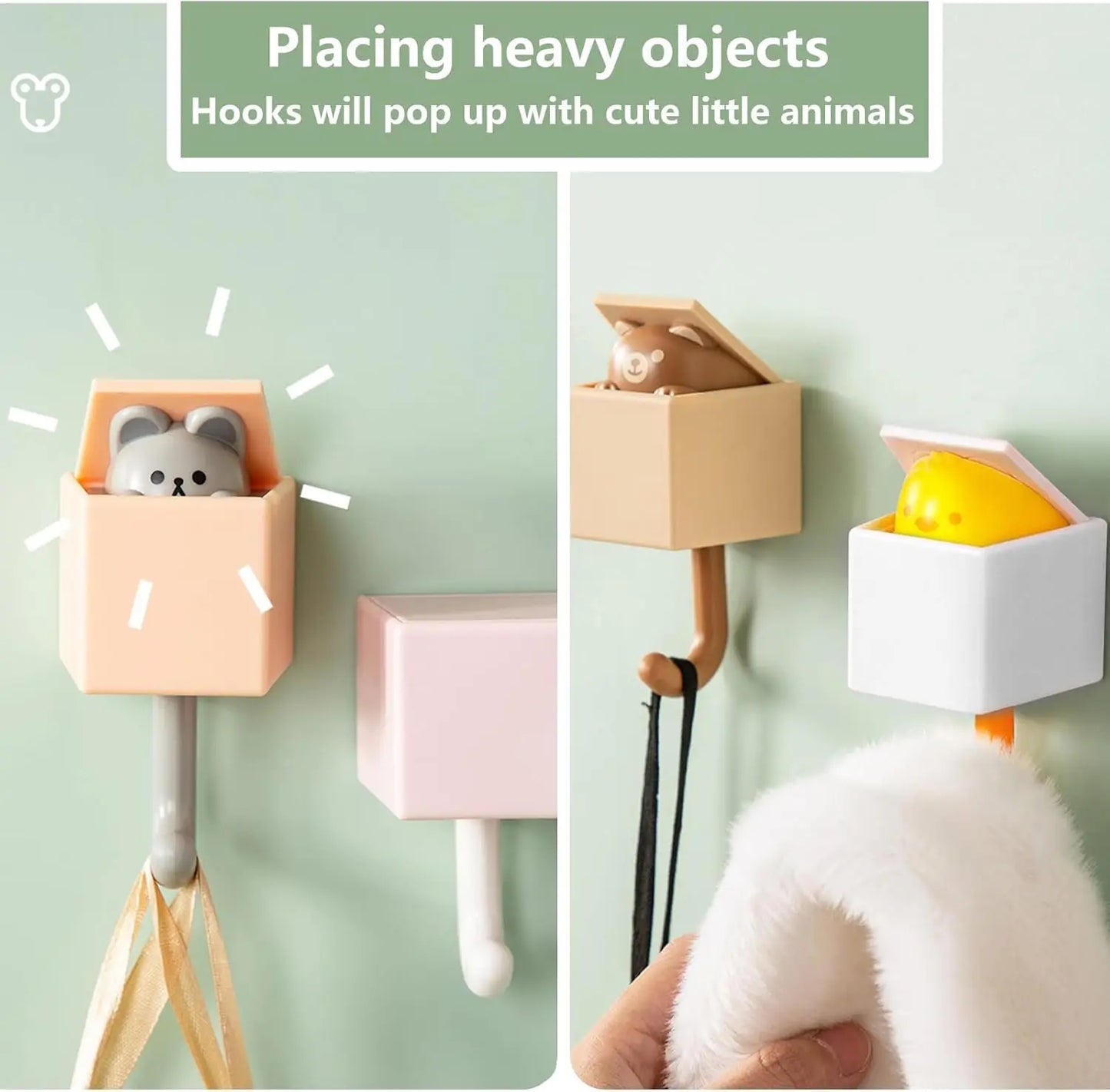 Colorful Eway wall-mounted storage holder with multiple compartments, ideal for organizing small items in the kitchen or office.