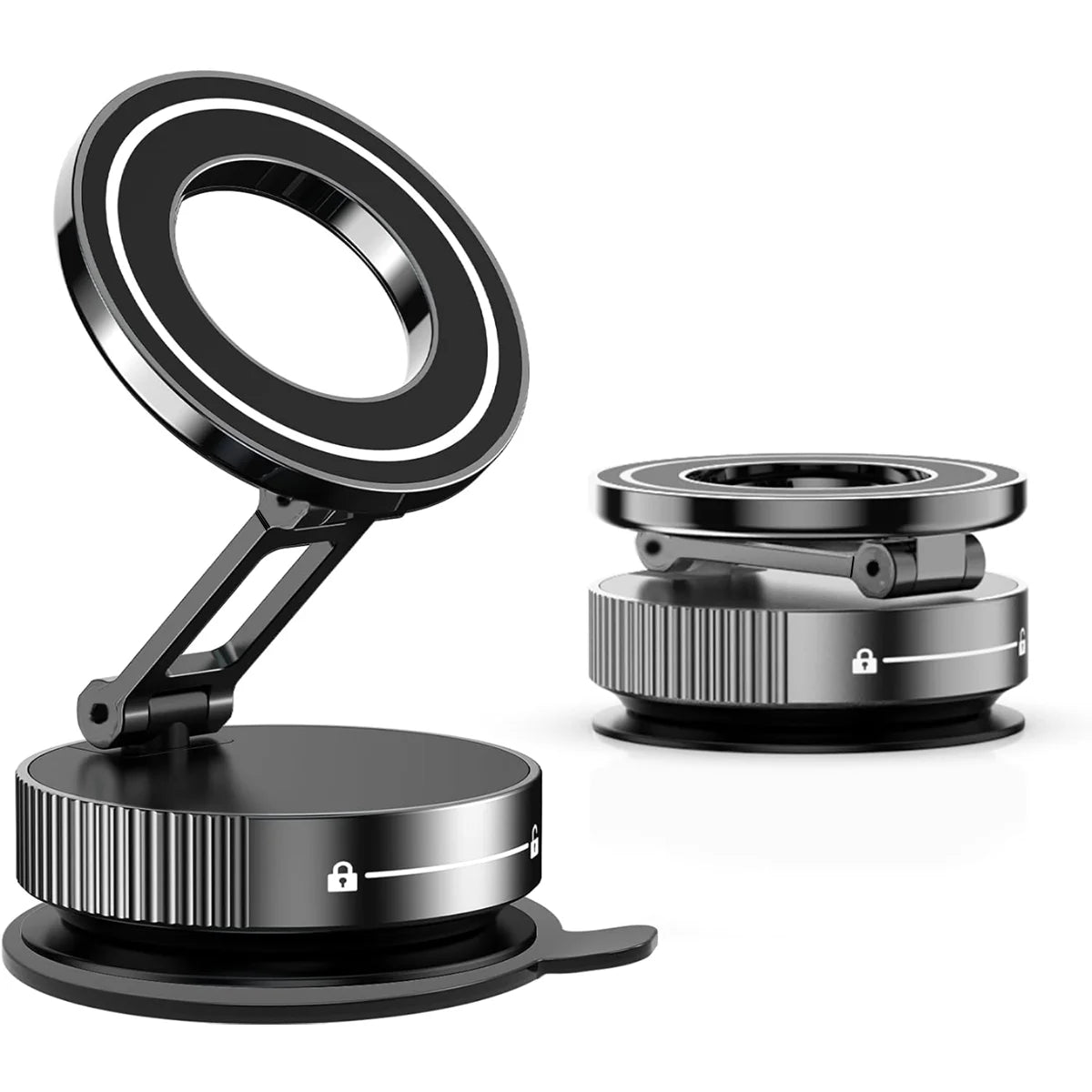 Magnetic phone holder by Eway with sleek design, securely attaching to car vents for hands-free smartphone use