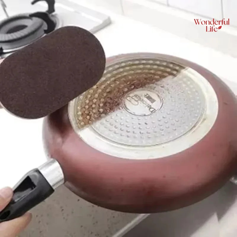 Eway magical cleaning sponge showing its soft, durable surface for stain removal and versatile cleaning on various surfaces.