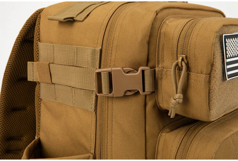 Eway ReFire Gear outdoor backpack with multiple compartments and adjustable straps, designed for hiking and outdoor adventures.