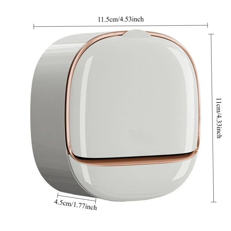 Eway waterproof, non-slip soap dish with secure grip design for bathroom use, shown in the product image.