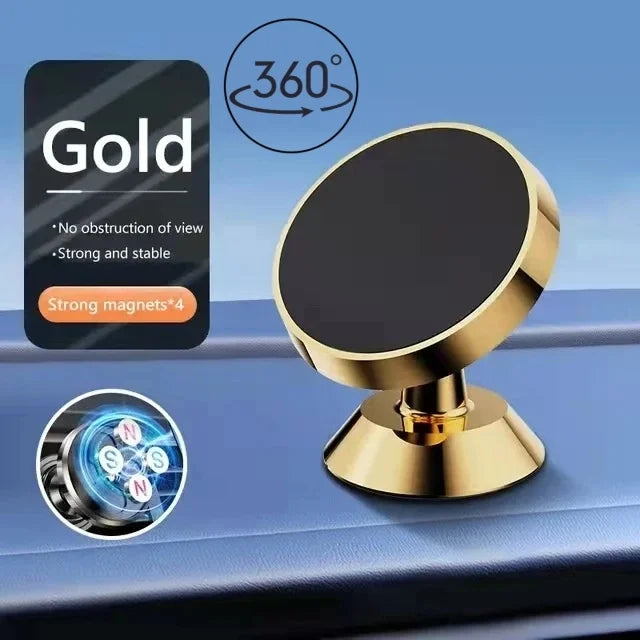Eway Congdi magnetic phone holder displaying a smartphone mounted on a sleek, black car vent mount with magnetic grip.