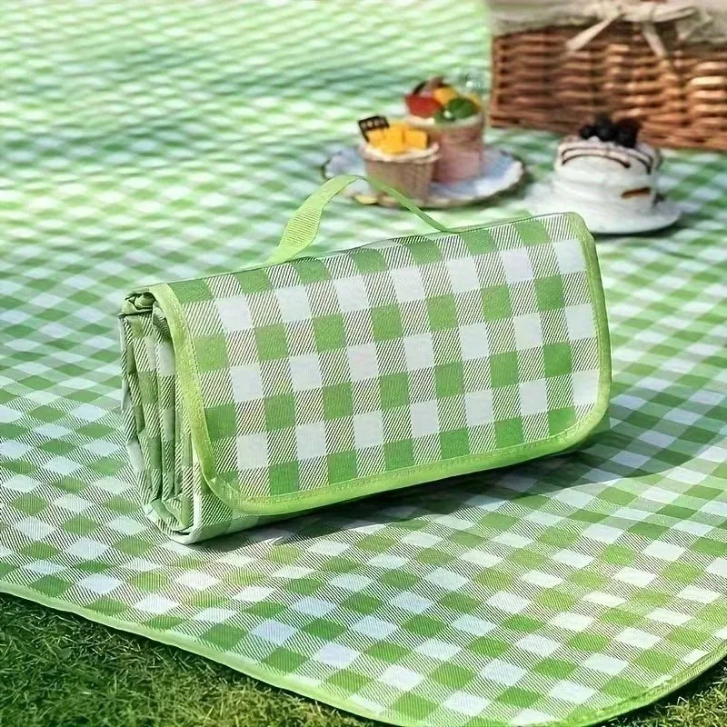 Eway travel fabric rug with colorful geometric patterns, lightweight and portable for easy packing and outdoor use.