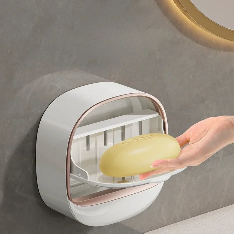 Water-resistant, non-slip soap dish by Eway with secure grip design, ideal for bathroom or shower use.