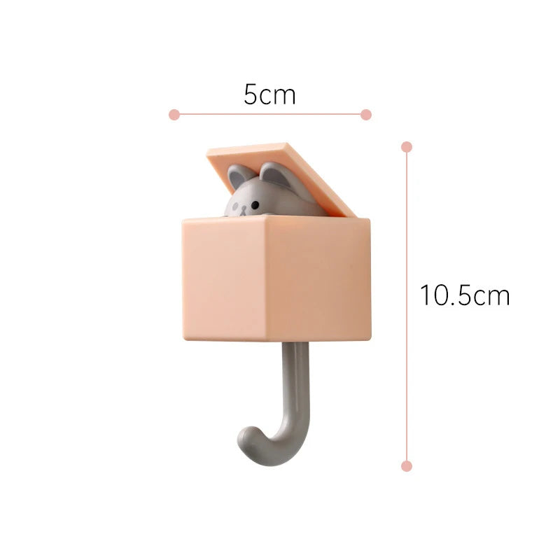 Wall-mounted cute multi-purpose storage holder by Eway, showing a colorful, compact organization solution for home or office use.