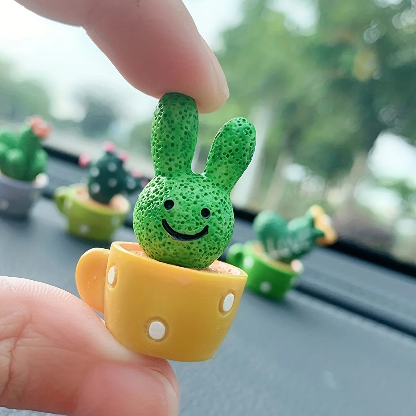 Cute artificial plant decor by Eway featuring a charming, realistic-looking green plant in a stylish container.