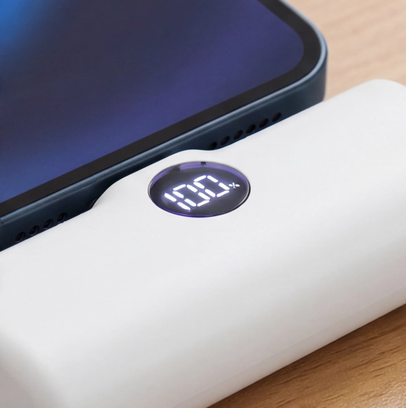 Eway portable power bank with digital display showing battery level and 18W fast charging capability.