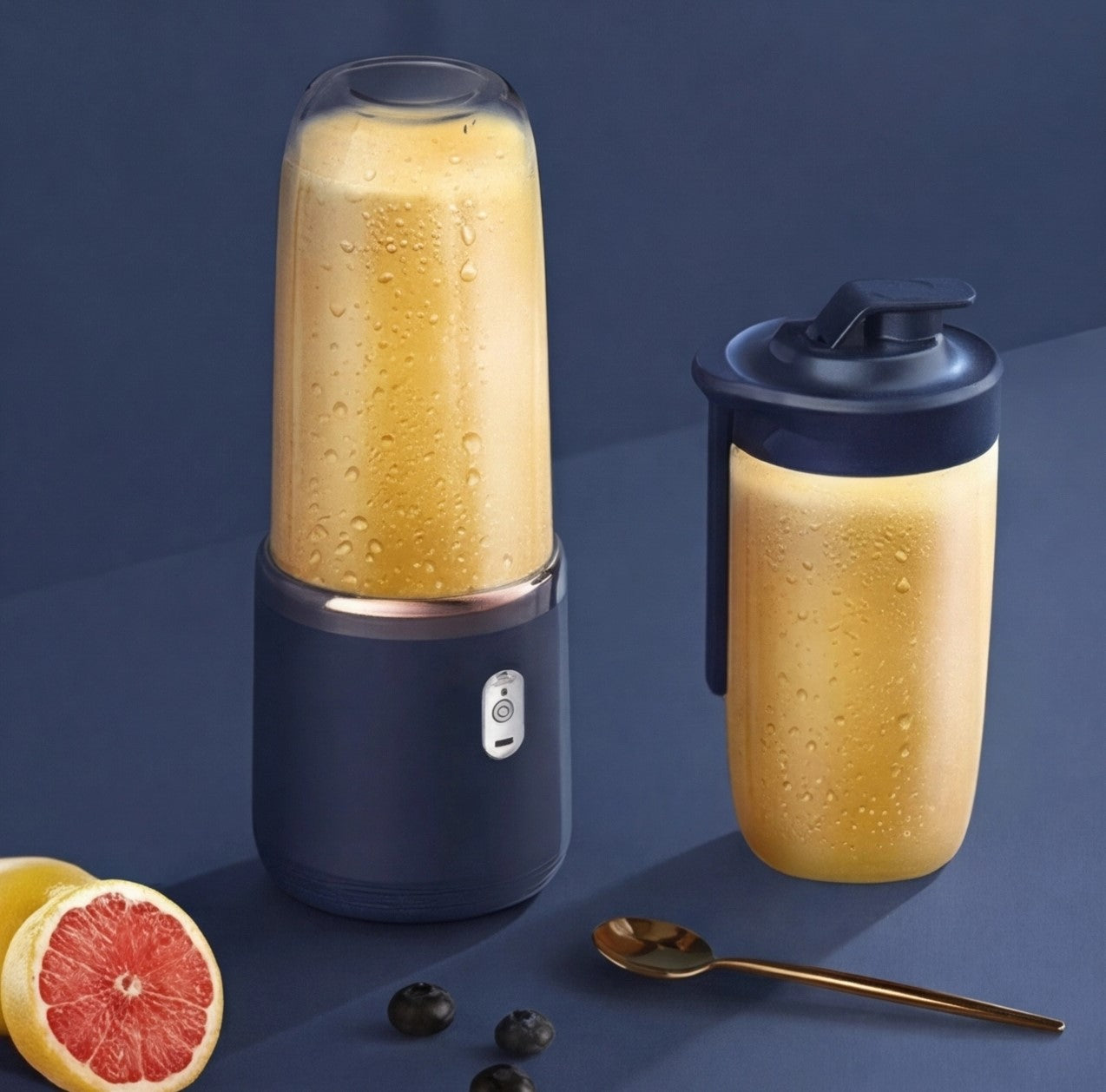 Eway rechargeable juice blender with sleek design, showing the portable, compact electric blender for smoothies and drinks.