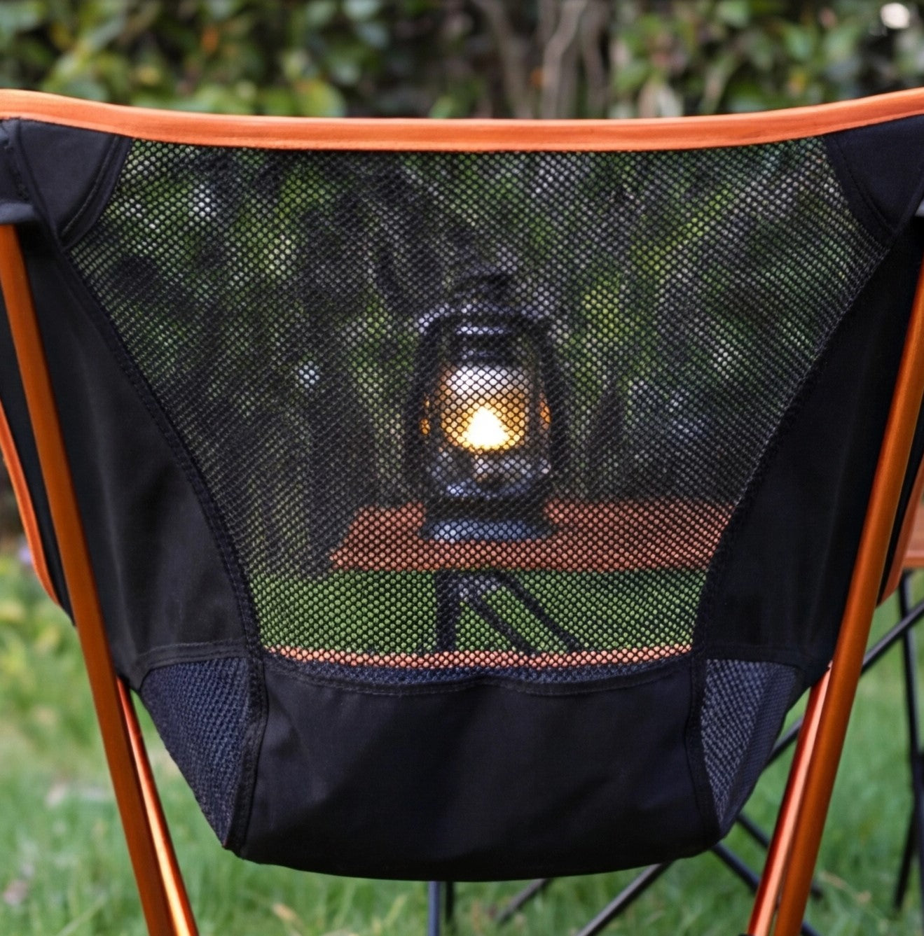 Eway portable folding camping chair with lightweight frame, brown fabric seat, and armrests, suitable for outdoor adventures.