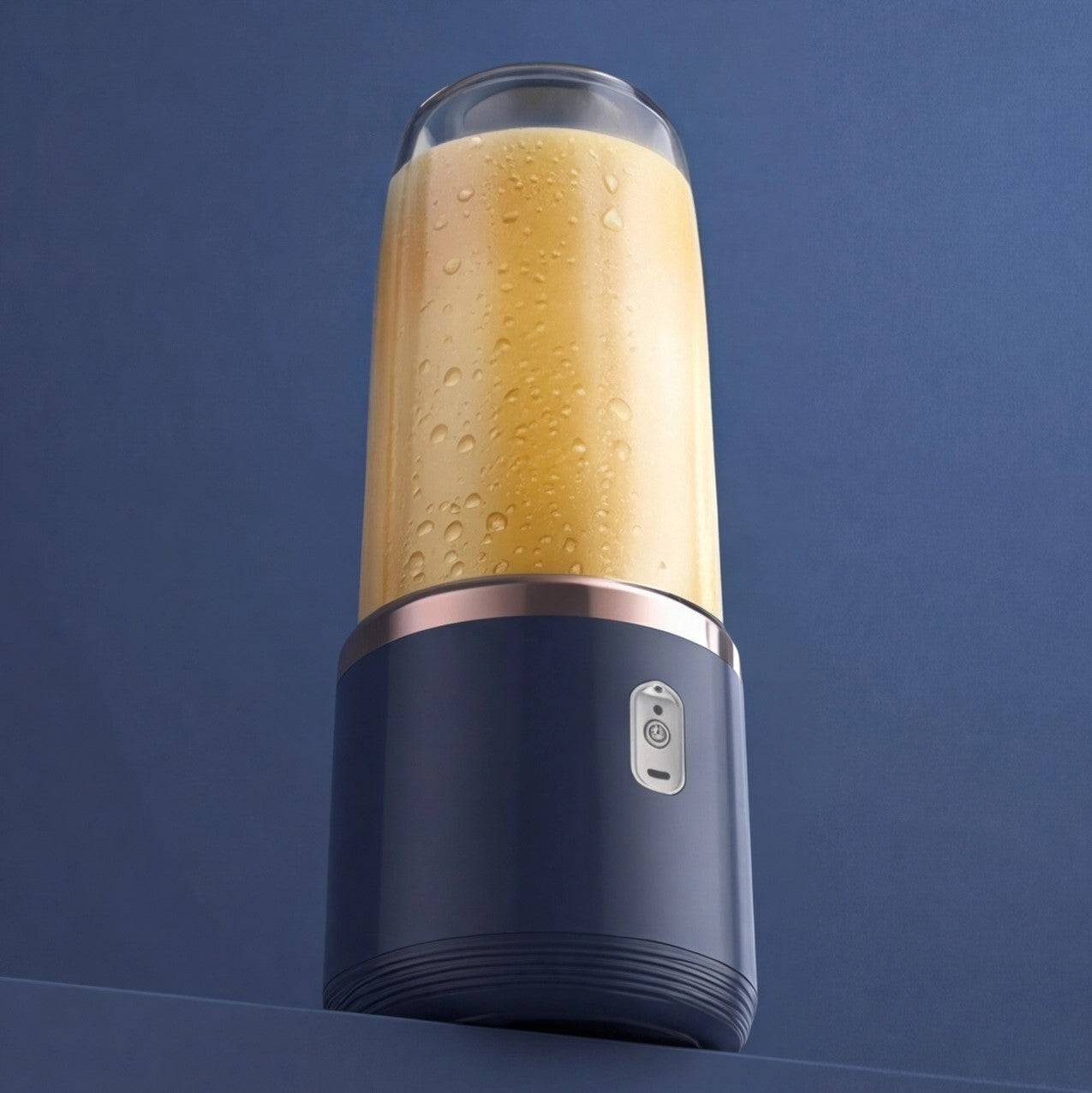 Eway rechargeable juice blender with transparent container and black lid, ideal for making smoothies and fresh drinks.