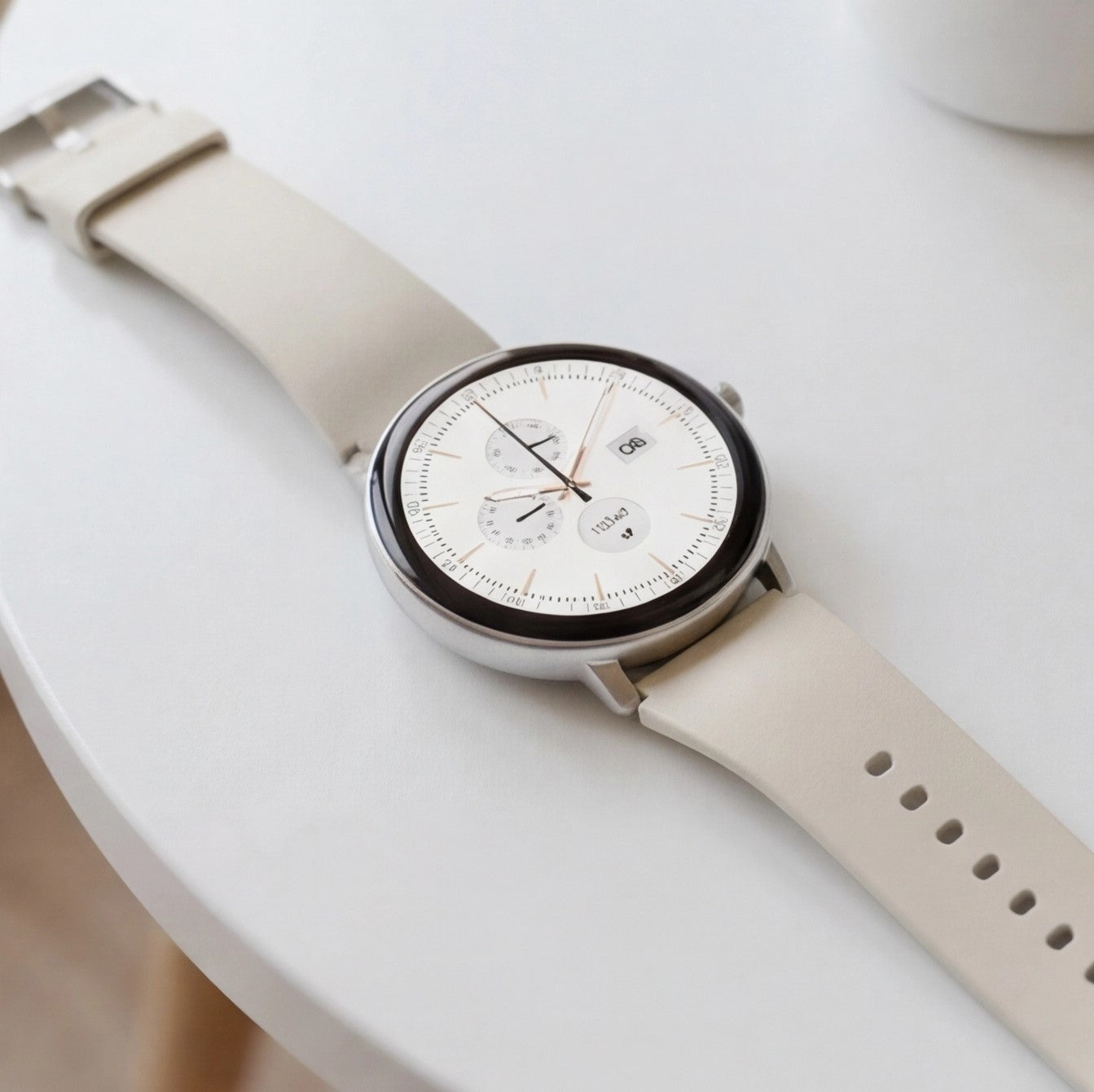 Eway Zeblaze LILY 2 smart watch with digital display, sleek design, and health tracking features shown on the screen.