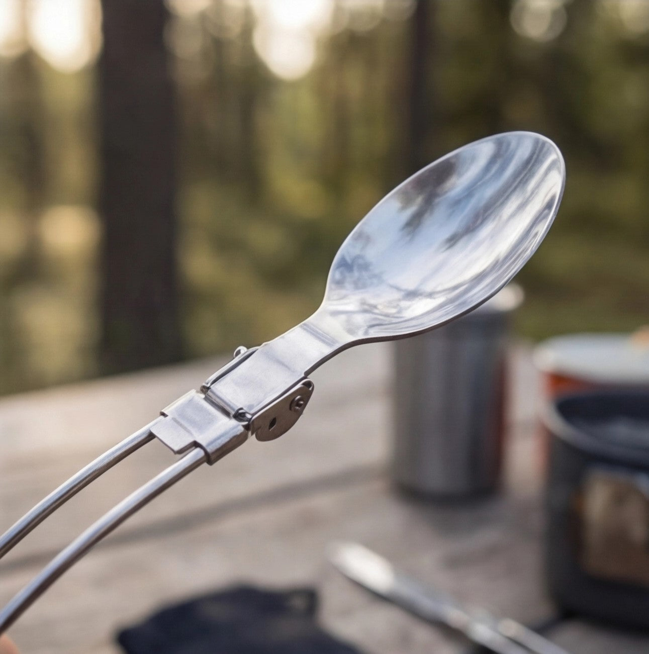 Eway Widesea camping dining utensil set with plates, bowls, and cutlery for outdoor meals in a compact design.